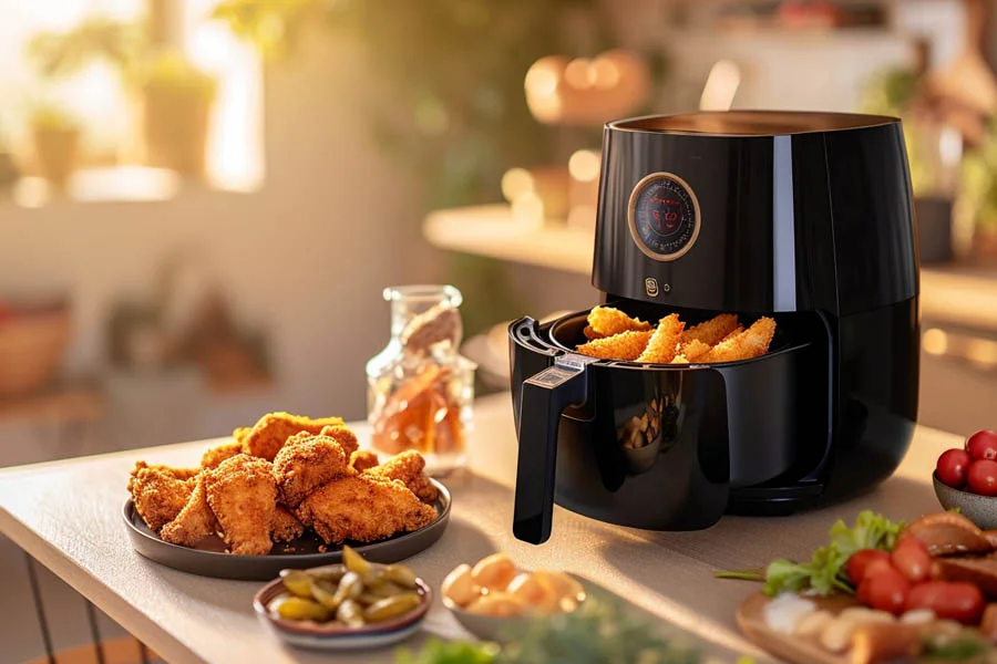 using the air fryer