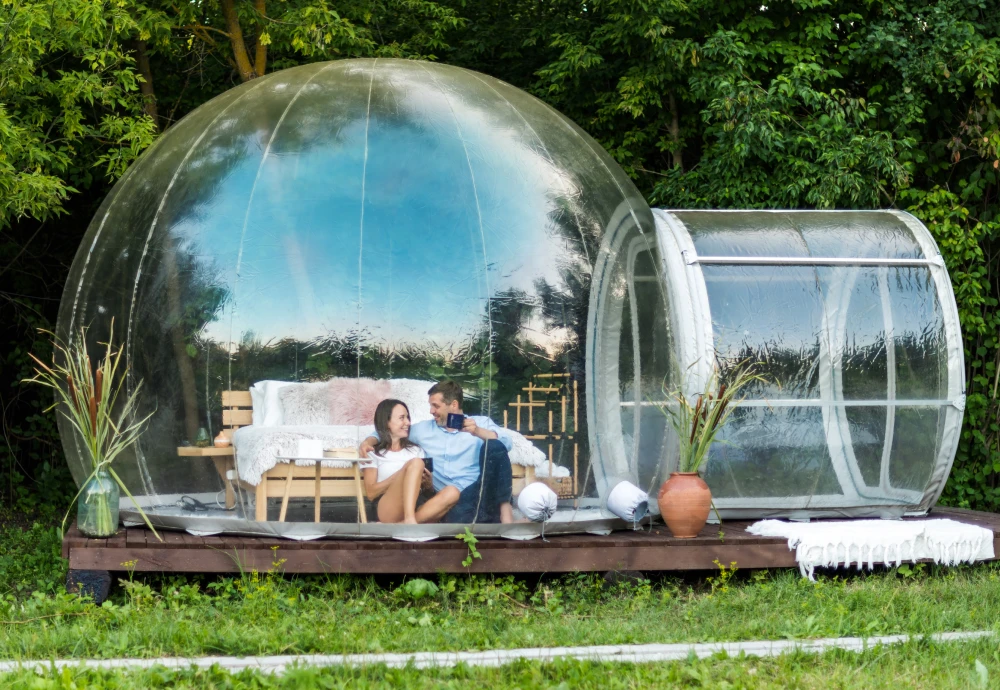 outdoor clear bubble tent